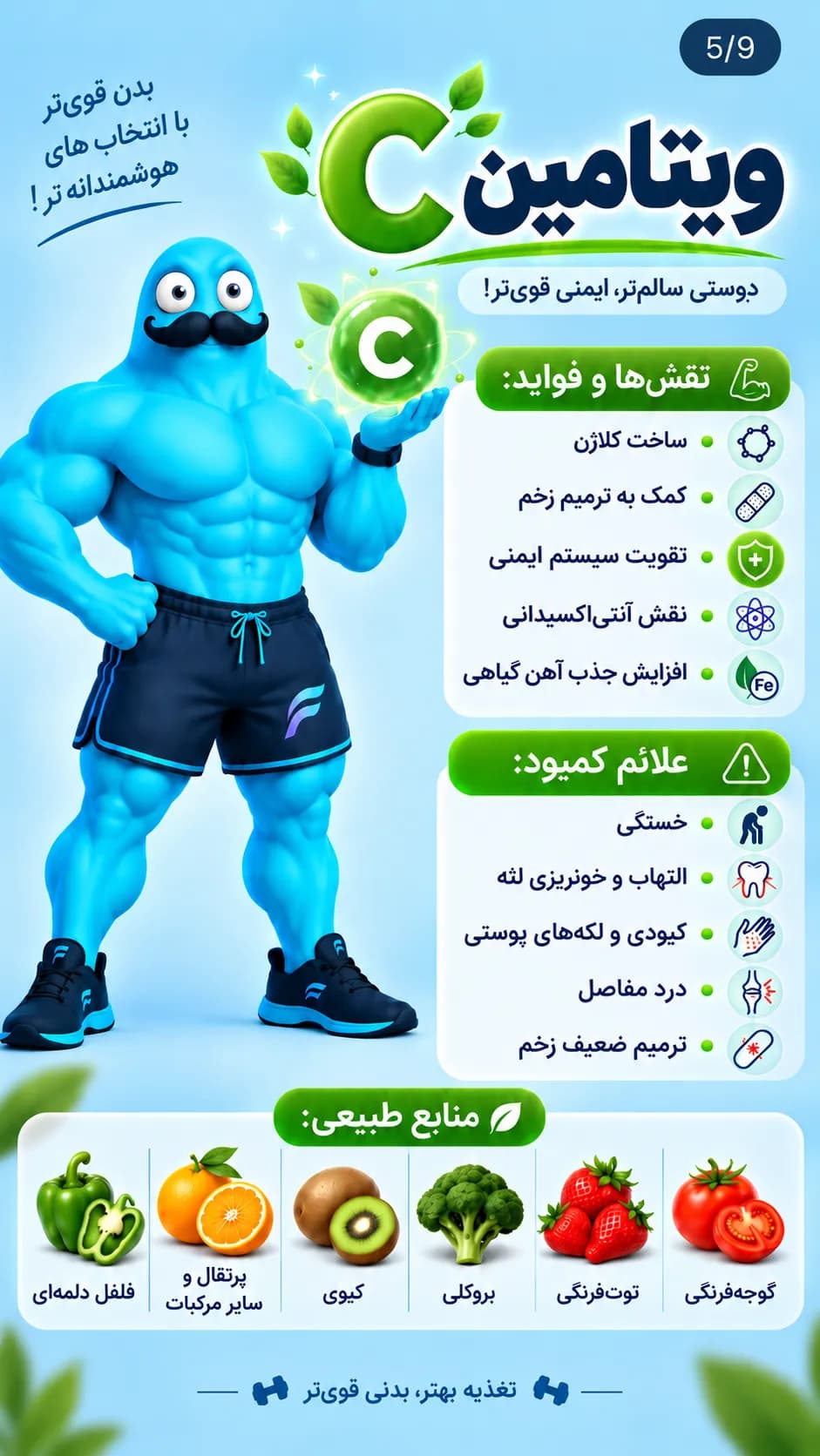 برزو فیت | مجموعه استوری آموزش تغذیه — صفحه ۵