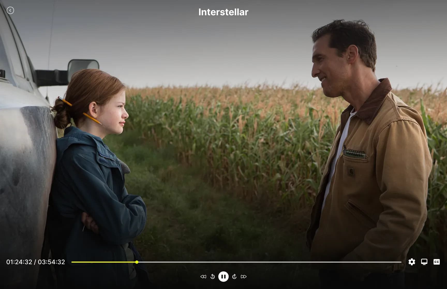 فیلمبو | طراحی پلتفرم تماشای فیلم — پخش‌کننده — Interstellar